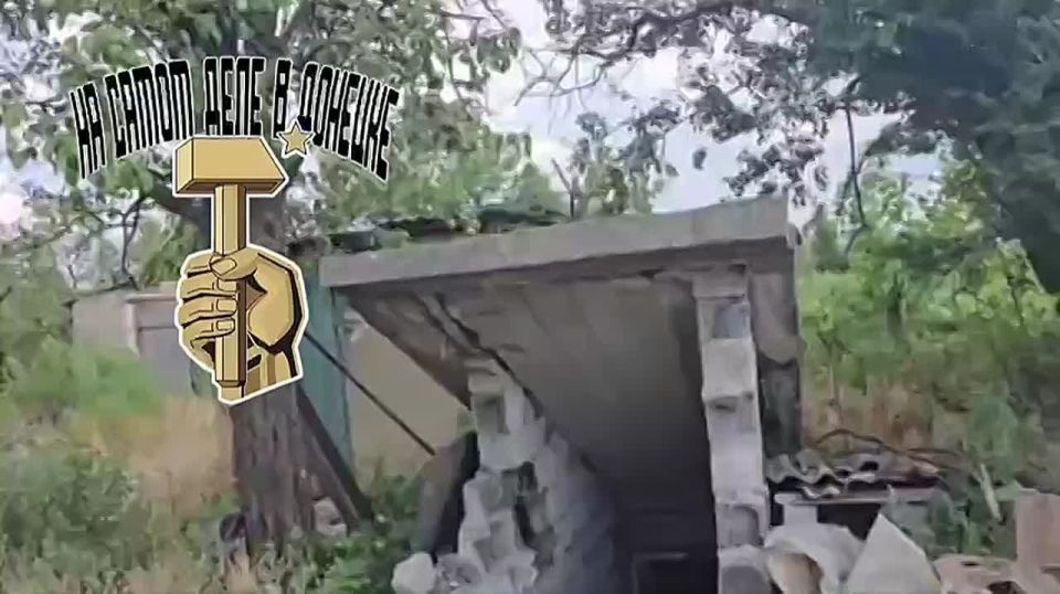 В освобождённом селе Улаклы в ДНР наши бойцы обнаружили жуткий сатанистский* жертвенник, оставленный украинскими неонацистами