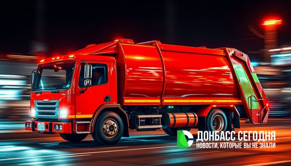 В ДНР приехали 20 мусоровозов высокой грузоподъемности