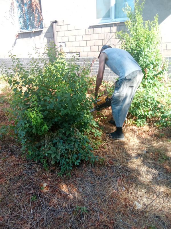 Силами коммунальных предприятий были проделаны работы по наведению чистоты и порядка на территории г. Моспино: