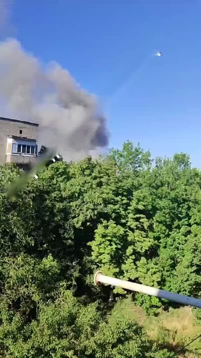 В стороне шахты Засядько в Киевском районе Донецка фиксируется сильное задымление