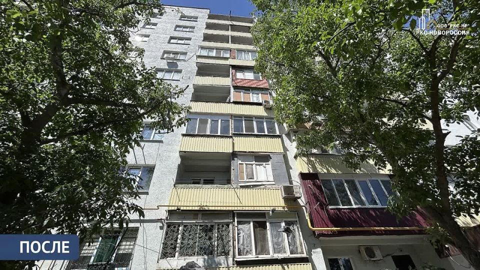 В Мариуполе восстановили девятиэтажный дом на улице Гагарина