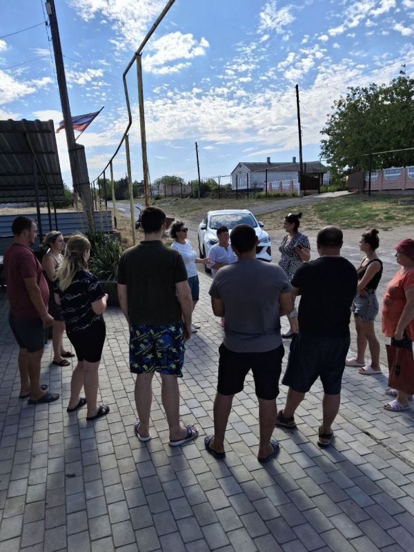 25 июля депутат Тельмановского муниципального совета Вагнер Мария Васильевна провела встречу с жителями села Чермалык