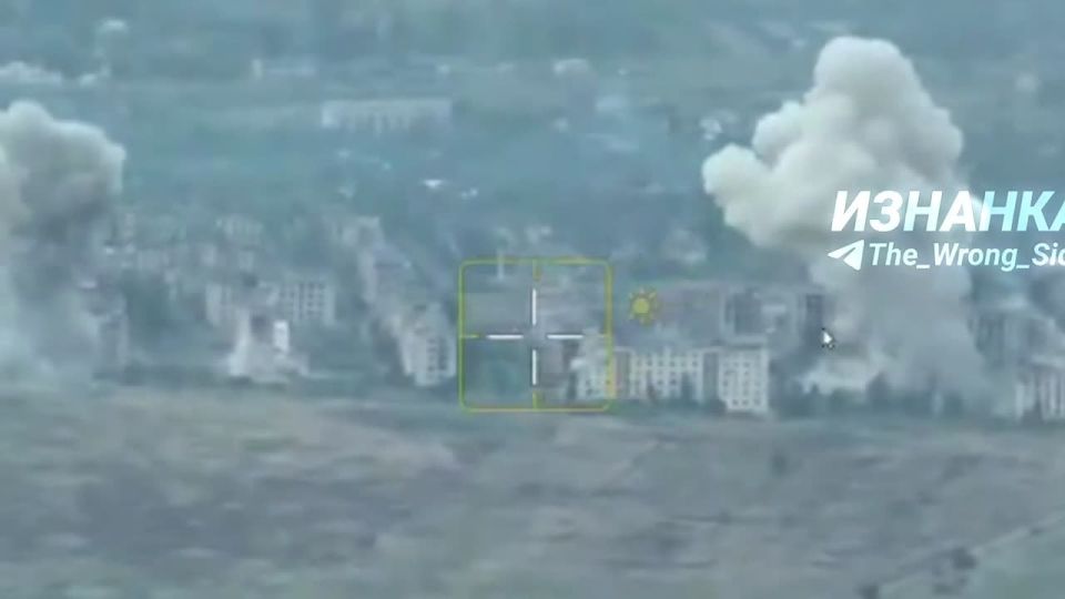 Авиаудар ВКС термобарическими крылатыми бомбами ОДАБ-500 по местонахождению всушников в Северске