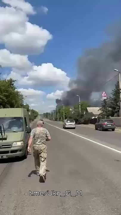 Юрий Котенок: Кадры со стороны противника — прилет по украинскому складу БК в Дружковке и то, что от него осталось