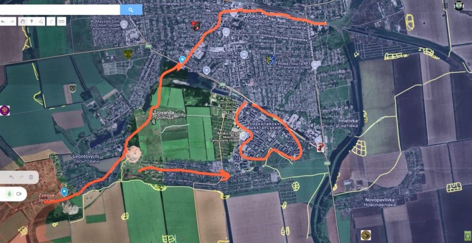 Обстановка в Красноармейске (укр