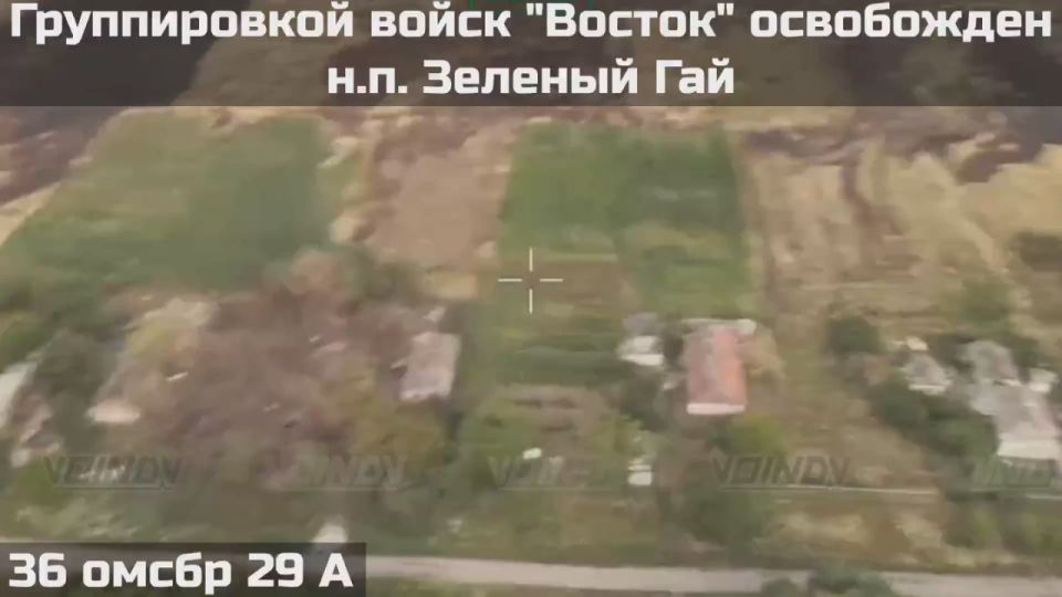 Воинами группировки войск "ВОСТОК" ОСВОБОЖДЕН населённый пункт ЗЕЛЁНЫЙ ГАЙ Донецкой Народной Республики
