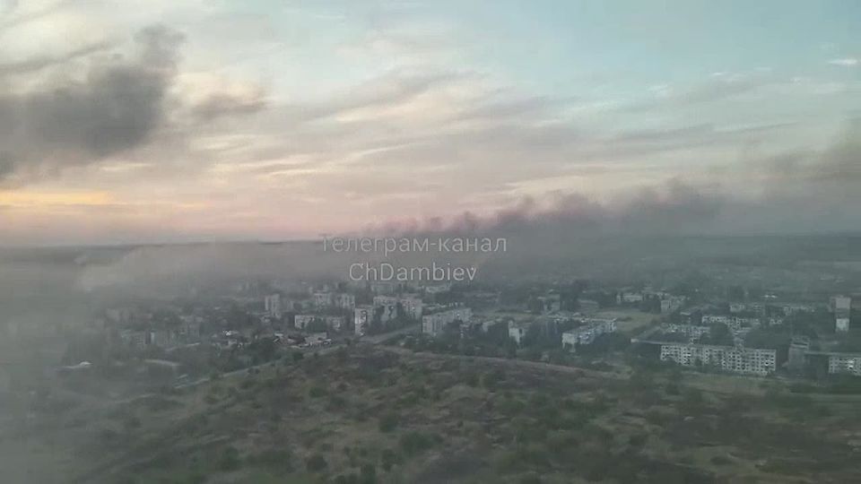 Чингис Дамбиев: Панорама Красноармейска (Покровска) перед штурмом русскими войсками