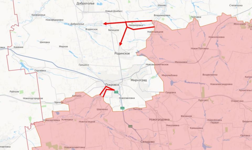 Российские войска берут Никаноровку, тесня противника к железной дороге