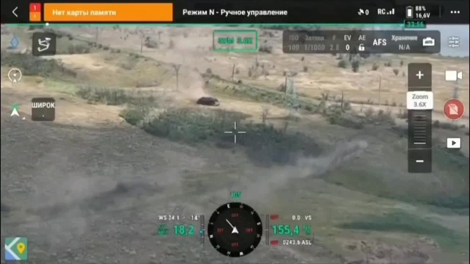 Достаточно редкие в настоящее время кадры танковой дуэли рядом с Северском