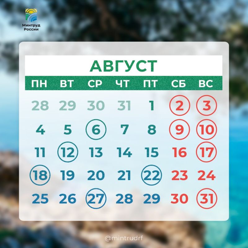 Минтруд России (VK). Сегодня в рубрике #PROДень — профессиональные и не только праздники августа 22 августа отмечается День Государственного флага Российской Федерации В последний месяц лета не забудьте поздравить коллег 2...