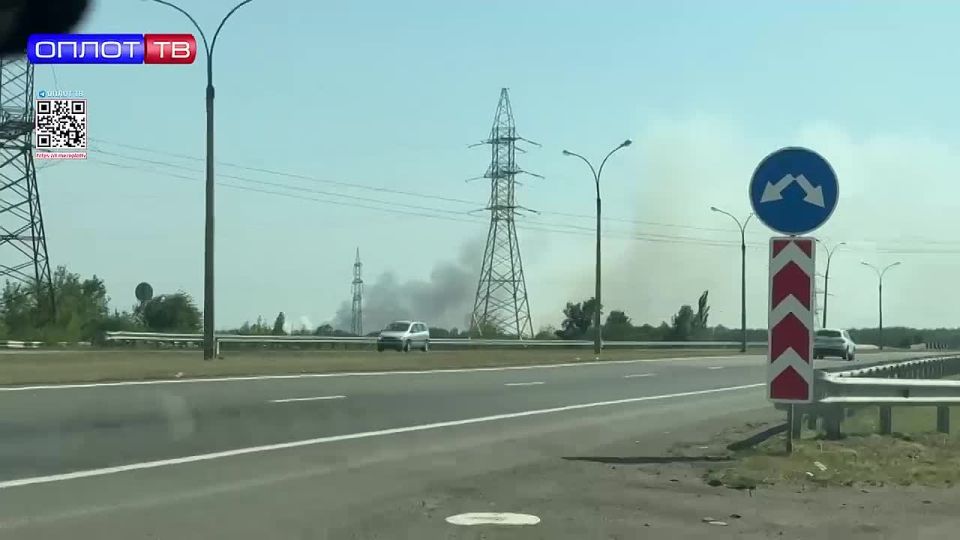 Очевидцы сообщают о сильном задымлении в районе Моспино