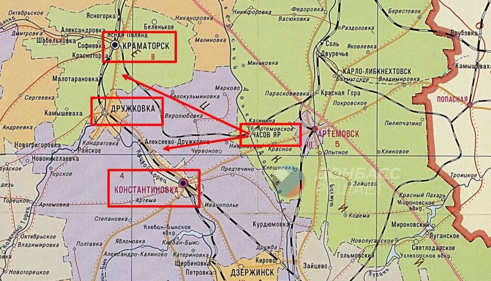 В результате наступательных действий Русской Армии, на краматорско - дружковском направлении освобождён город Часов Яр — Минобороны России