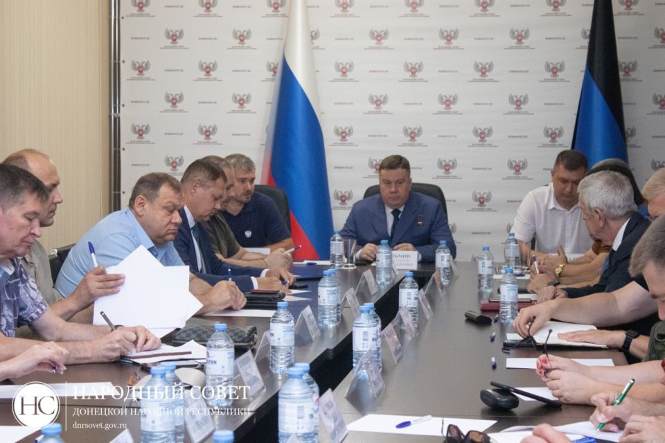 В Народном Совете ДНР обсудили вопросы спила аварийных деревьев