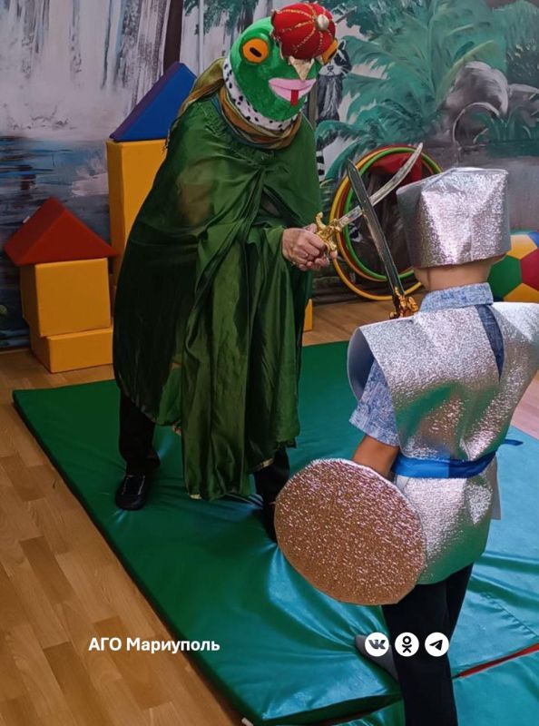 На левобережье Мариуполя деткам с ОВЗ организовали спортивный праздник