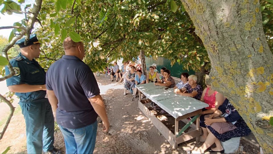 31 июля проведена встреча с населением в селе Шевченко по ул. Мира