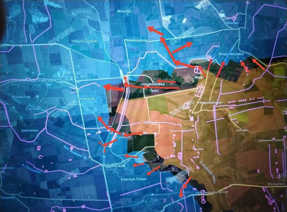 Юрий Котенок: Дружковское/Покровское (Красноармейское) (правый фланг) направления