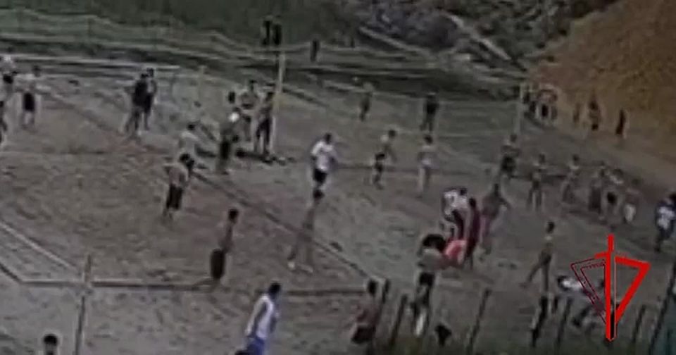 Появились кадры нападения гастарбайтеров из Кубы на спасателей пляжа в подмосковном Дзержинске