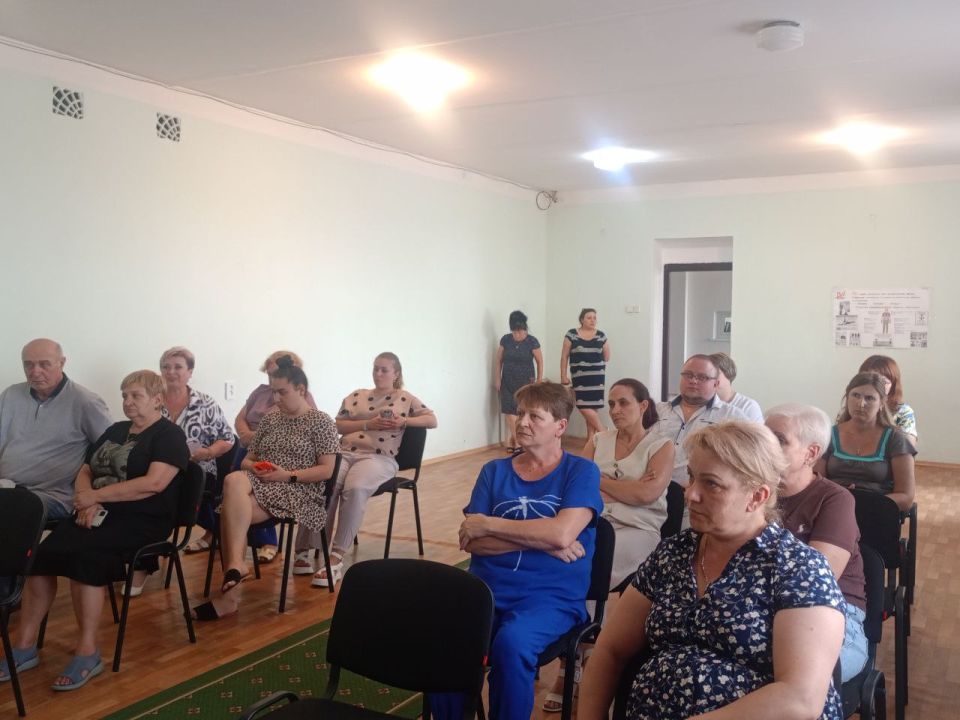 Наталья Великодная: Сегодня встречу с трудовым коллективом Филиала Тельмановского ПУВКХ "ГУП ДНР "Вода Донбасса" провела заместитель Главы Администрации Тельмановского округа