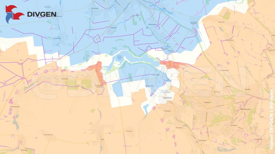 С мест сообщают об окружении ВСУ в районе Клебан-Быкского водохранилища к югу от Константиновки в ДНР, передаёт "DivGen"