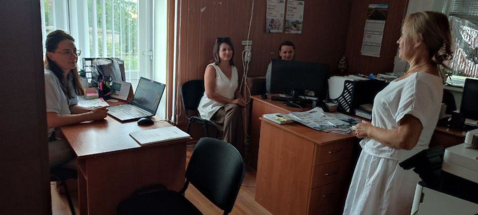 Встреча с коллективом отдела компетенции и развития сельскохозяйственной потребительской кооперации в Мангушском муниципальном округе