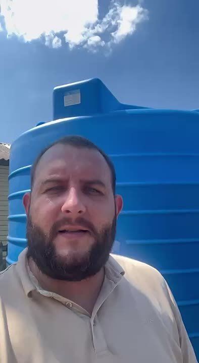 Установлена емкость с технической водой по адресу ул. Чикирисова, д. 17 в Ленинском внутригородском районе города Донецка, для обеспечения жителей водой