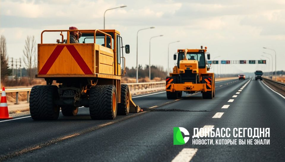 В прифронтовых районах Донецка начали ремонт дорог