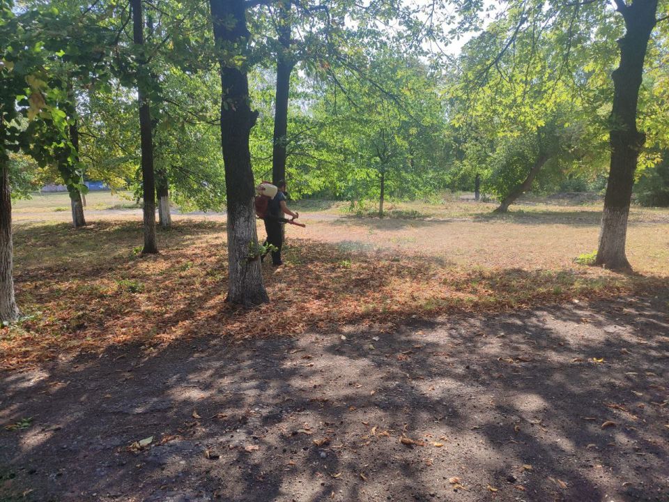 На территории городского округа Дебальцево была проведена акарицидная обработка территорий, а именно: территория Заводского парка г. Дебальцево, «Поляна сказок» г. Светлодарск, территория памятника погибших воинам ВОВ пгт