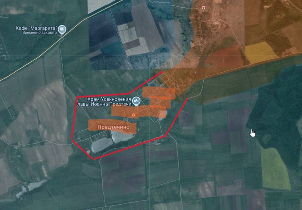 Сообщают, что ВС РФ взяли под контроль н.п. Предтечино в районе Часов Яра
