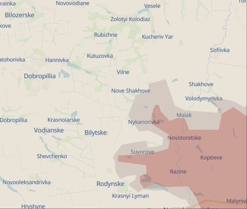 Украинские мониторинговые ресурсы сообщают, что нейтральная "серая зона" внезапно прорвалась к н.п. Золотой Колодезь в ДНР