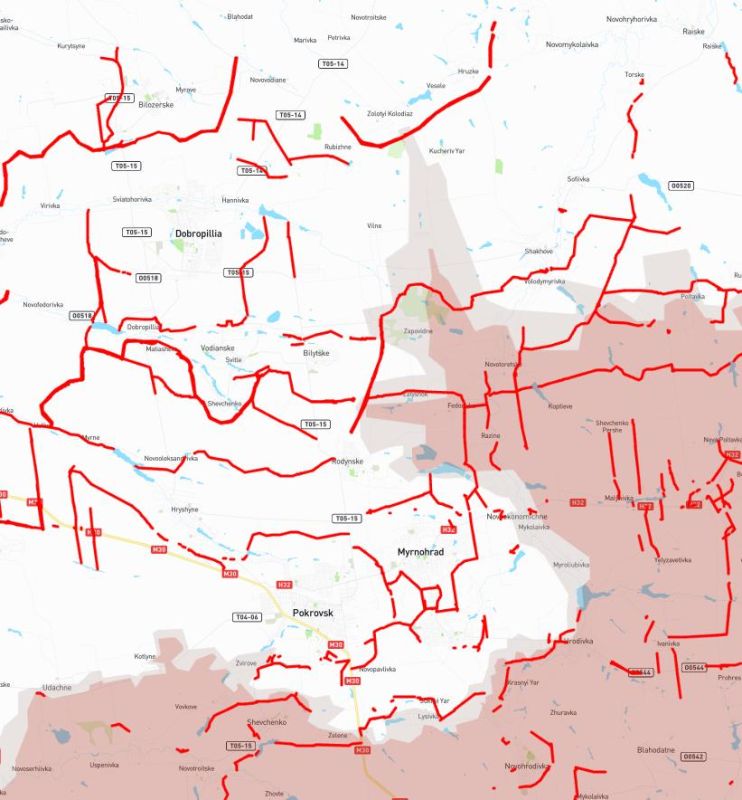 Прорыв российской армии севернее Покровска с разворотом на Константиновку в данный момент составляет примерно 13 км