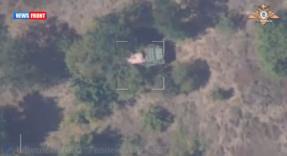 Кадры уничтожения комплекса ПВО «Fennek SWP» ВСУ в районе Алексеево-Дружковки