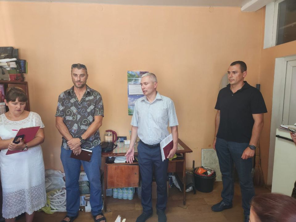 По поручению Главы ДНР Дениса Пушилина, провел встречу с трудовым коллективом ООО "Старобешевский хлеб"