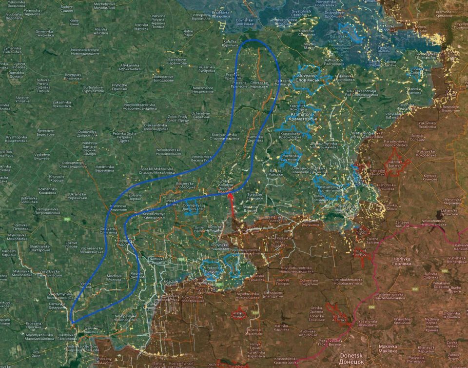 Российская армия пробивает путь на трассу "Доброполье-Краматорск" в сверхсжатые сроки