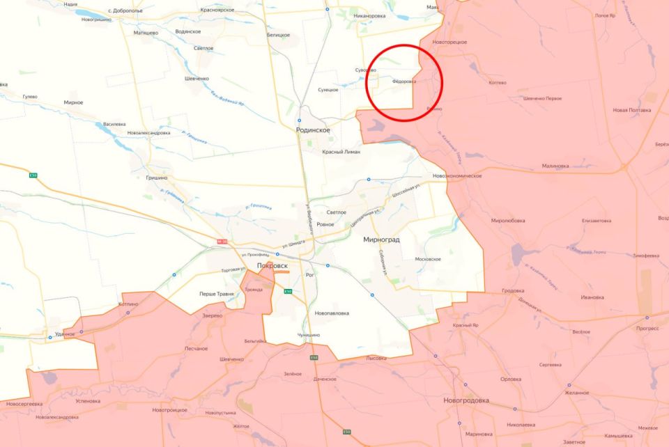 Минобороны России заявило об освобождении населённого пункта Фёдоровка на Покровском направлении в ДНР