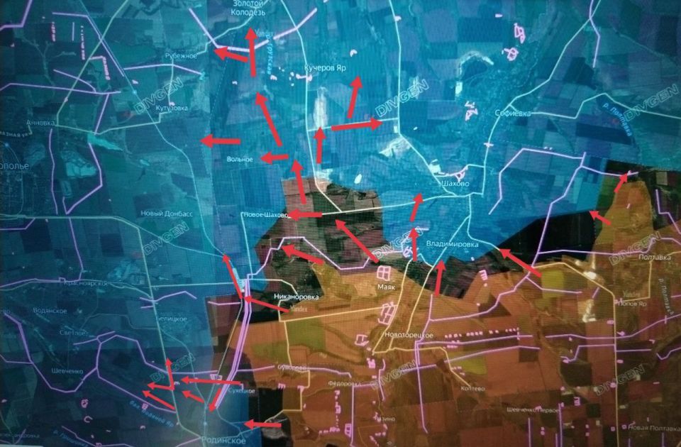 Юрий Котенок: Покровское (Красноармейское) (правый фланг)/ Дружковское направления