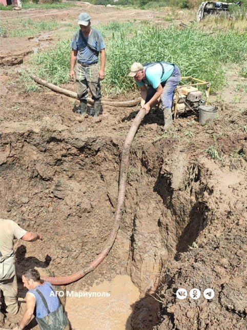 Коммунальщики оперативно устранили порыв водовода в Жовтневом районе Мариуполя