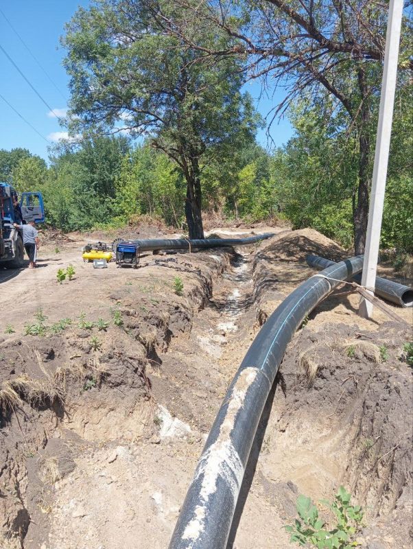 При поддержке Бурятии продолжается ремонт основного водовода в Комсомольском