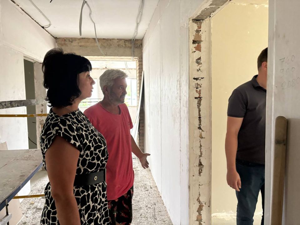 Наталья Великодная: Продолжаем рейд по ключевым восстанавливаемым объектам в Тельманово