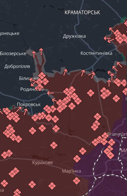 Андрей Руденко: ВС РФ продвинулись на 20 км между Покровском и Константиновкой, прорвав оборону ВСУ