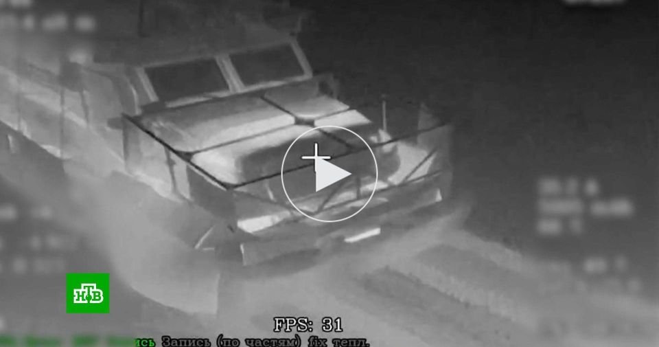 Российские FPV-дроны уничтожили танк и бронемашину ВСУ