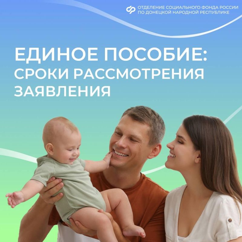 В какие сроки рассматривается заявление на единое пособие?