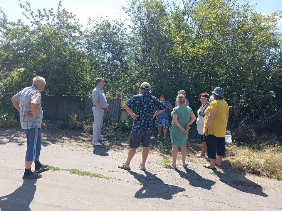 Встреча с жителями села Глубокое