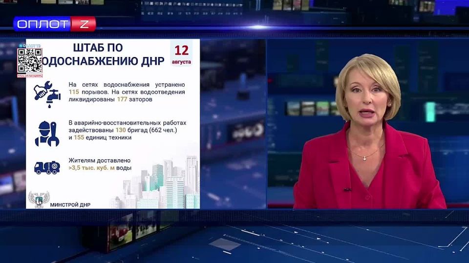 Об итогах работы Штаба по водоснабжению за прошедшие сутки