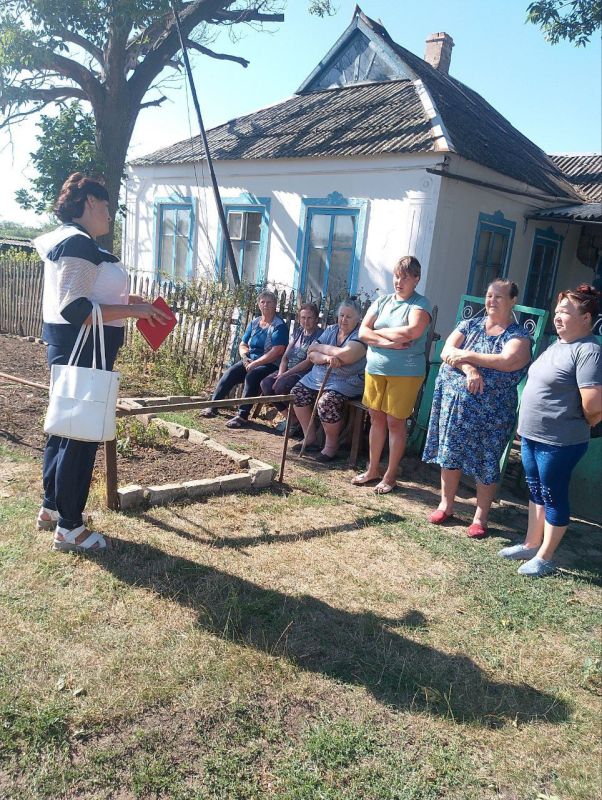 13 августа начальник Мичуринского территориального отдела провел встречу с населением в селе Воля