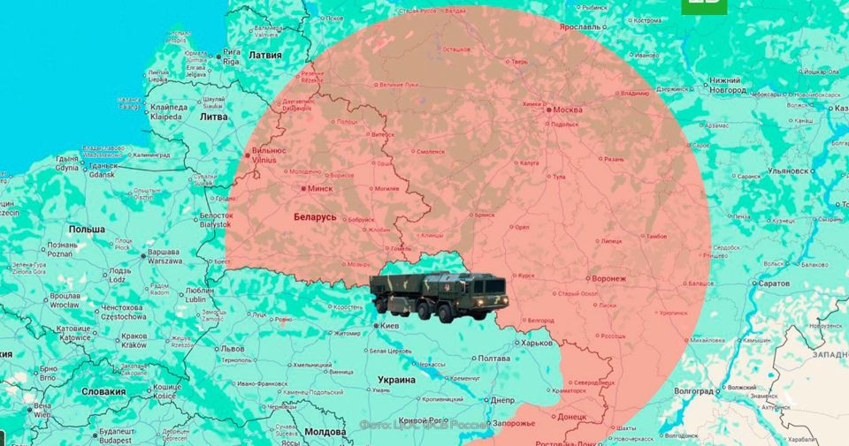 ФСБ опубликовала карту зоны возможного поражения ракетами «Сапсан»