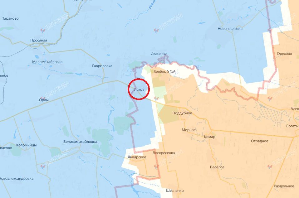 ВС РФ освободили н.п. Искра в ДНР