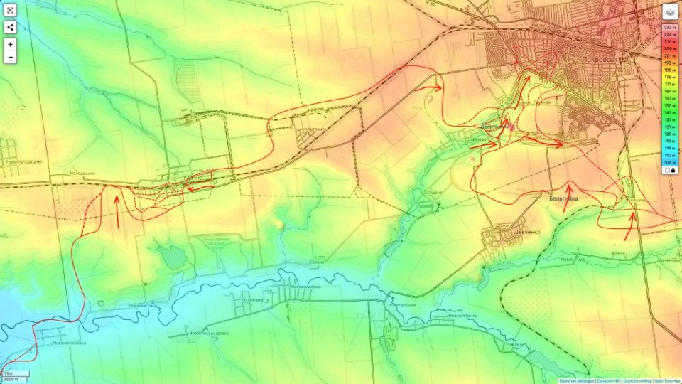 Юрий Подоляка: Покровское направление (на утро 14.08.25): бои на юге