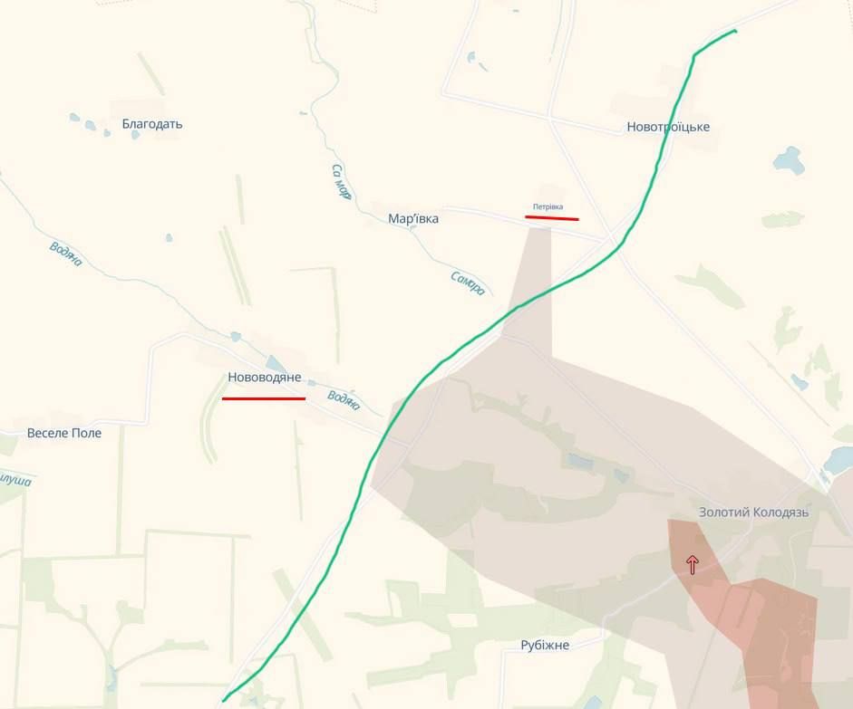 «Для понимания масштабов провала: ДРГ россиян фиксируются в н.п. Петровка и Нововодяное, что фактически означает перевод логистического маршрута Доброполье – Краматорск, как минимум, в режим временно непригодного для...