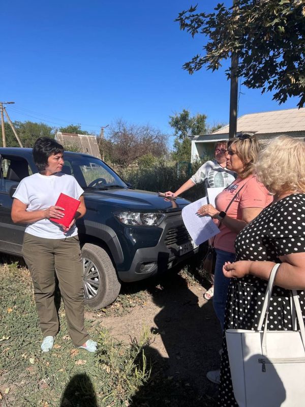 Наталья Великодная: Встреча с жителями Кураховского округа село Берёзовое и село Степное