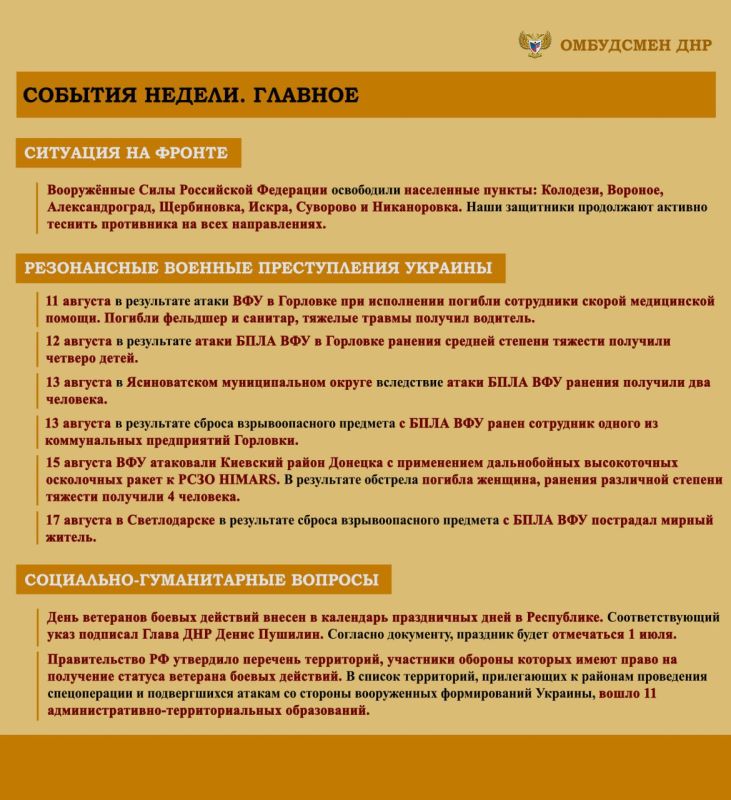 ����� ��������: ����� ���������-������������ ��������, ����������� �� ���������� �������� �������� ���������� ���������� ������� �������� � ������ � 12 �� 18 ������� 2025 �